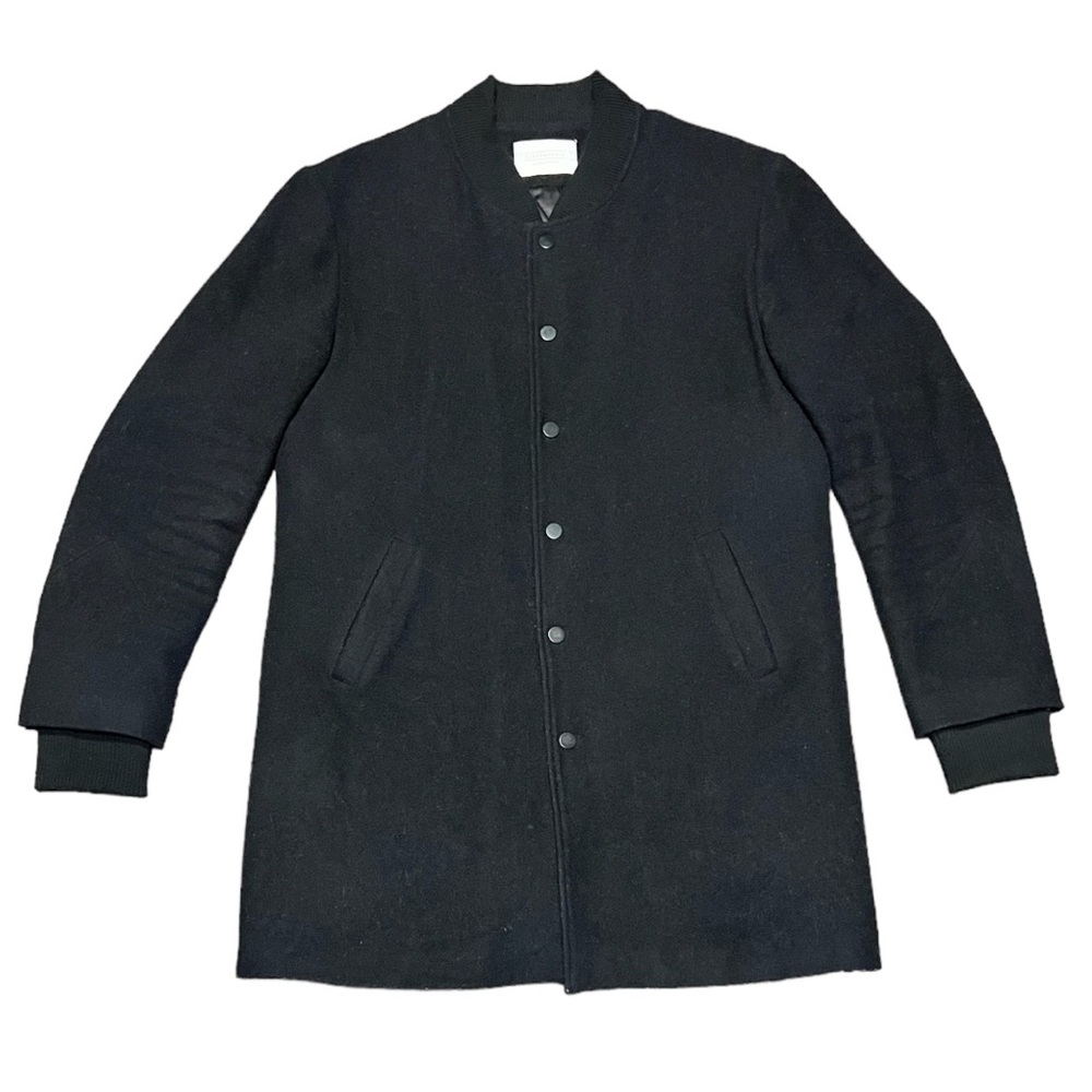 Eleven Paris Wool Trench Long Coat LA Collection Black XL